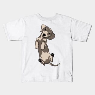 Happy dachshund illustration Kids T-Shirt